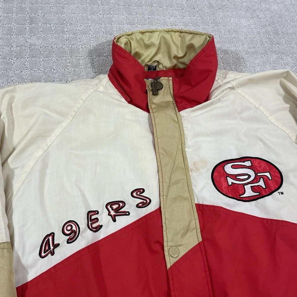 VTG 1994 San Francisco 49ers Pro Player NFL Football Medium‎ Coat Puffer Jacket